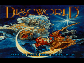 DiscWorld title screen for Playstation